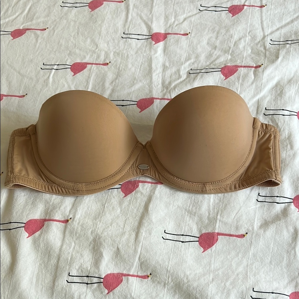 Calvin Klein Tan Strapless Bra